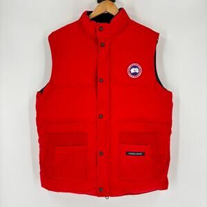 Canada Goose Vest Size 3XL Men’s Red Duck Down Insulation Quilted